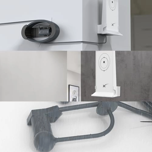 Wall Mount Kit + Starlink Ethernet Cable Caddy + Starlink Cable End Protection Cover - Starlink Mesh WiFi Router V2, Starlink Ethernet Adapter, Starlink Ethernet Cable (up to 150ft)