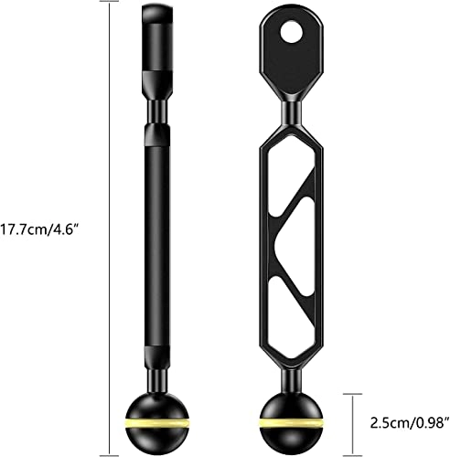 Underwater Extension Mount Arm - 4.6" /17.7cm 1" Ball