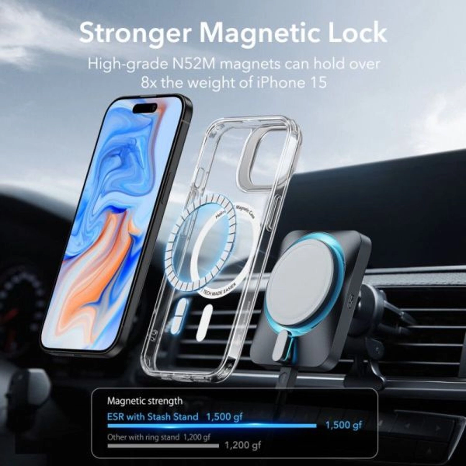 Halolock Classic Case with MagSafe for iPhone 15