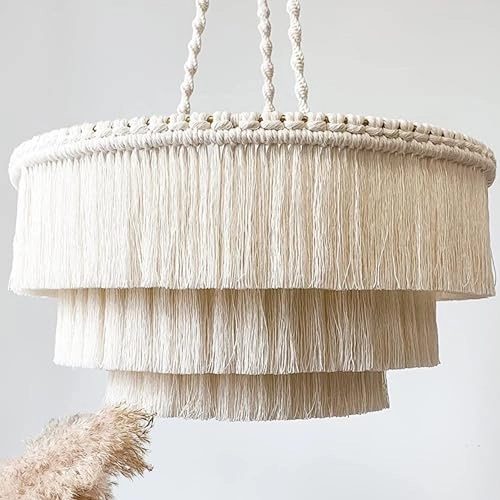 Bohemia Tassel Pendant Light - 3 Lights 23 Inches Wide Colour Creamy White