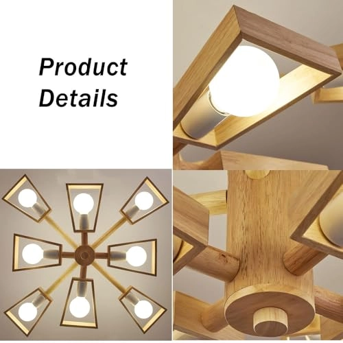 Farmhouse Wood Chandelier