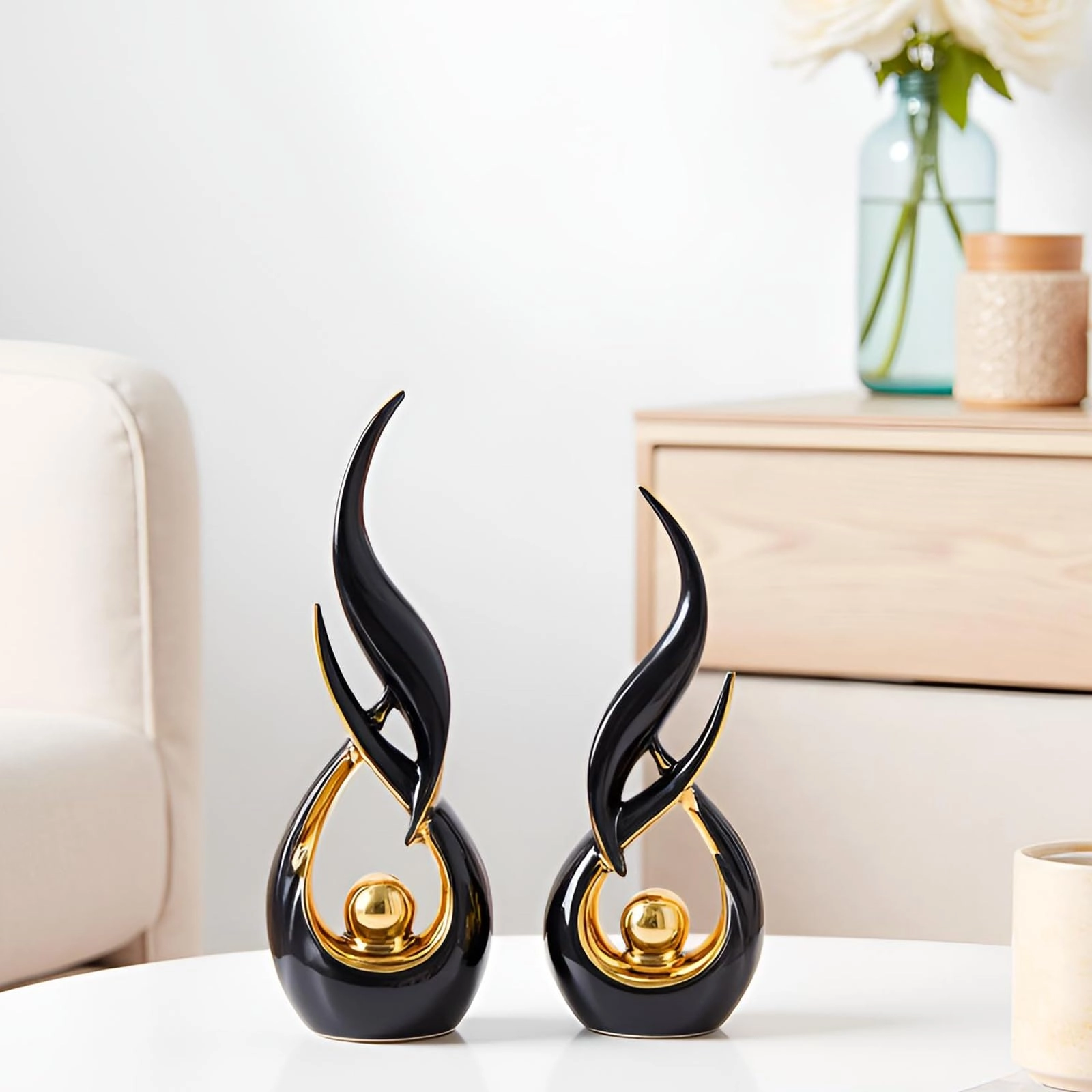 Ceramic Abstract Statue