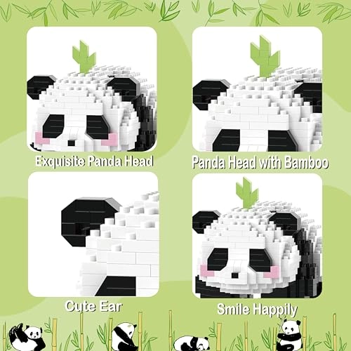 Mini Building Blocks - Panda 606 pcs
