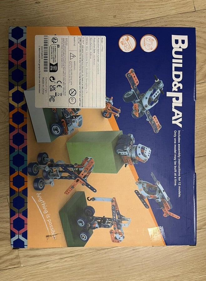 Erector Sets Stem Toys - 12-in-1 152 pcs for ages 4+