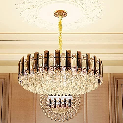 Round Crystal Chandelier - 6000K 4000K 3000K