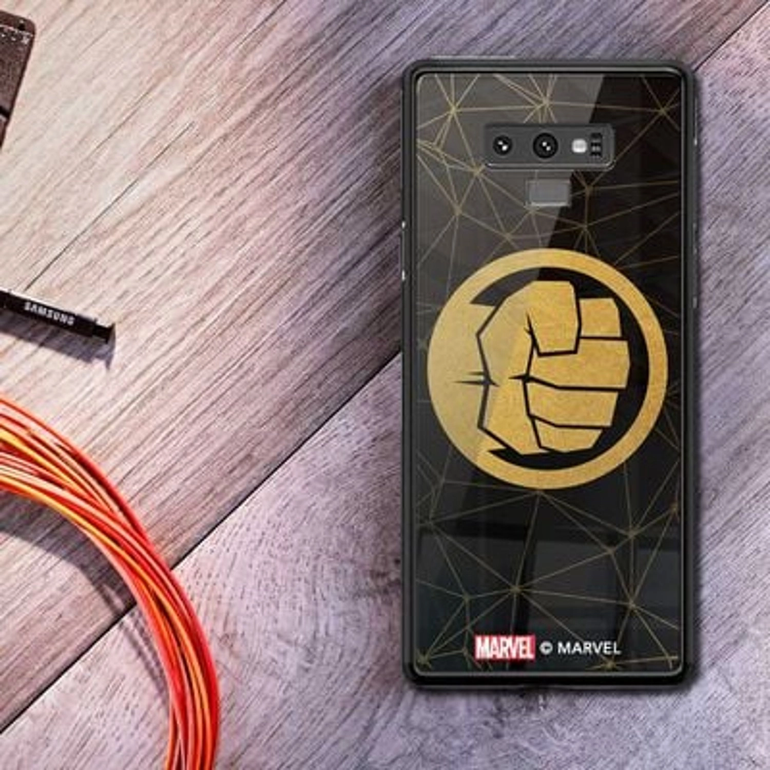 Wackylicious Hulk Logo Cover Back Case for Galaxy Note 9