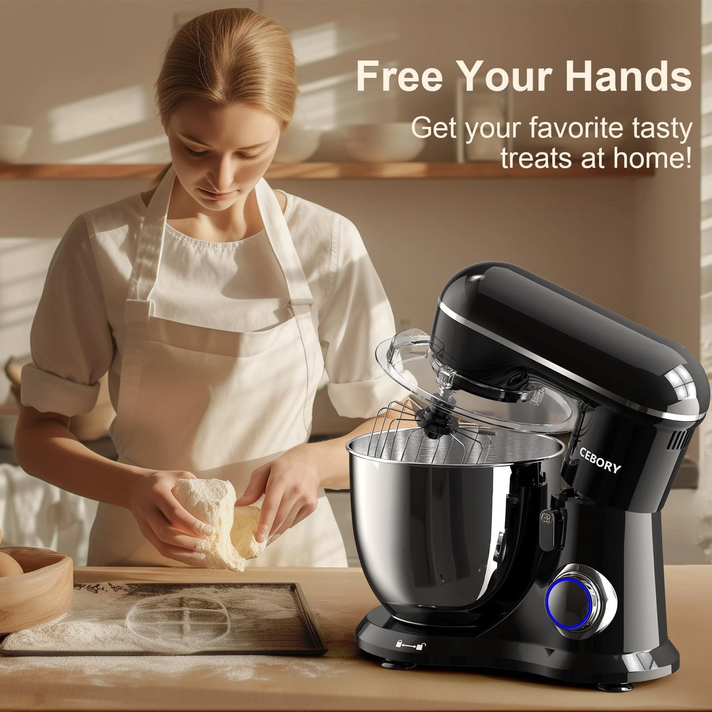 Electric Mixer - 6.5 Quarts 660 watts