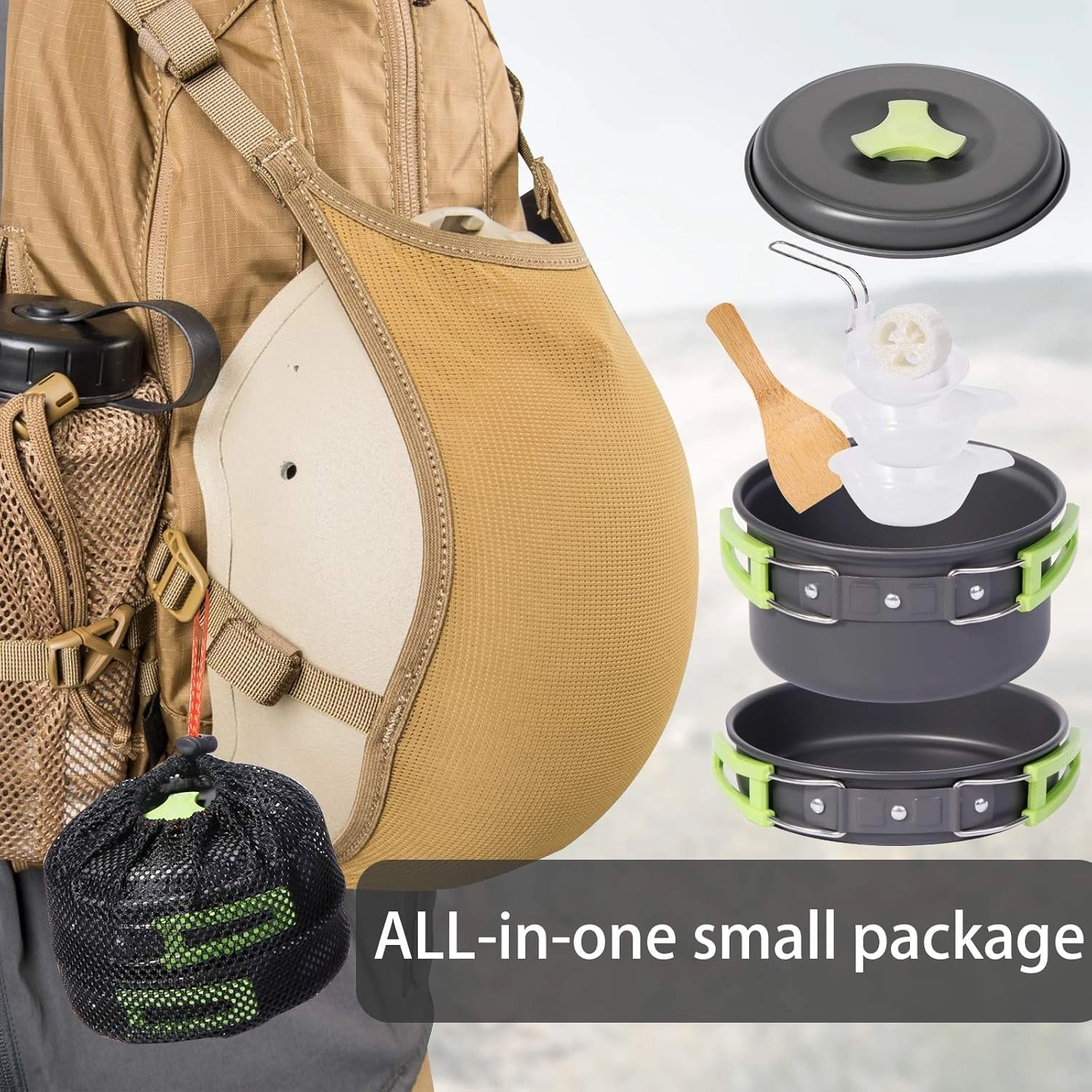 Cookware Mess Kit - 9 Piece 1L