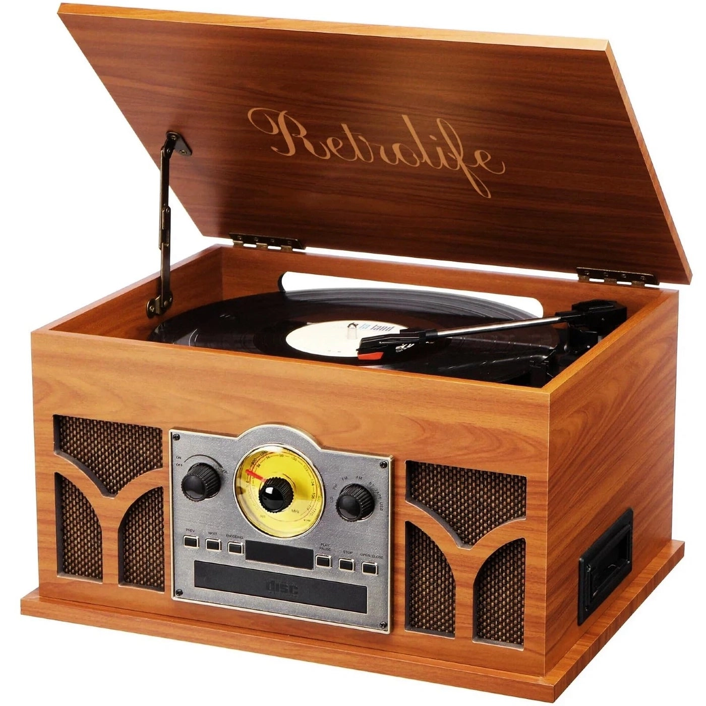 Retrolife Record Player - 10-in-1 3 Speeds