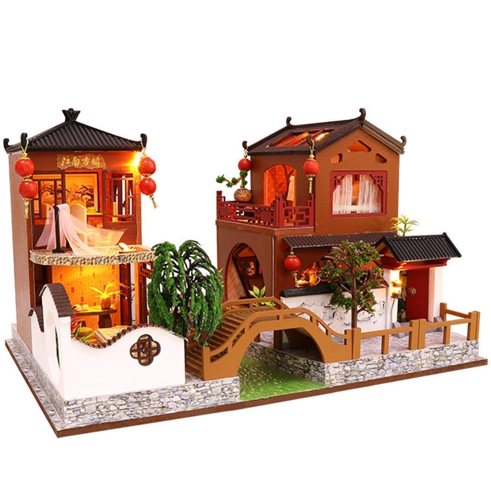 QRSTUVW Dollhouse Miniature DIY House Kit - 1:24 Scale