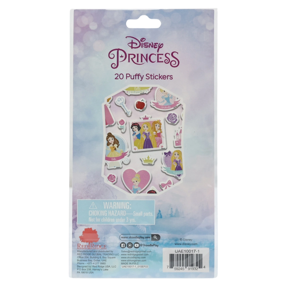 Princess Sticker Book 3D Puffy 20 pcs