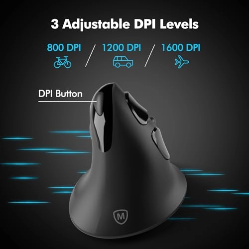 Vertical Ergonomic Mouse - Wireless