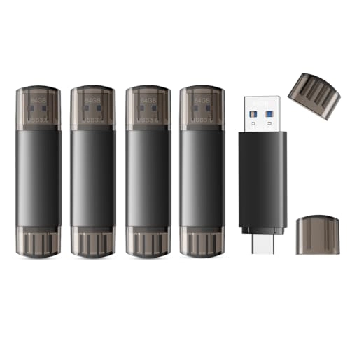 JOIOT USB C Flash Drive - USB 3.0 Type C + USB A 64GB