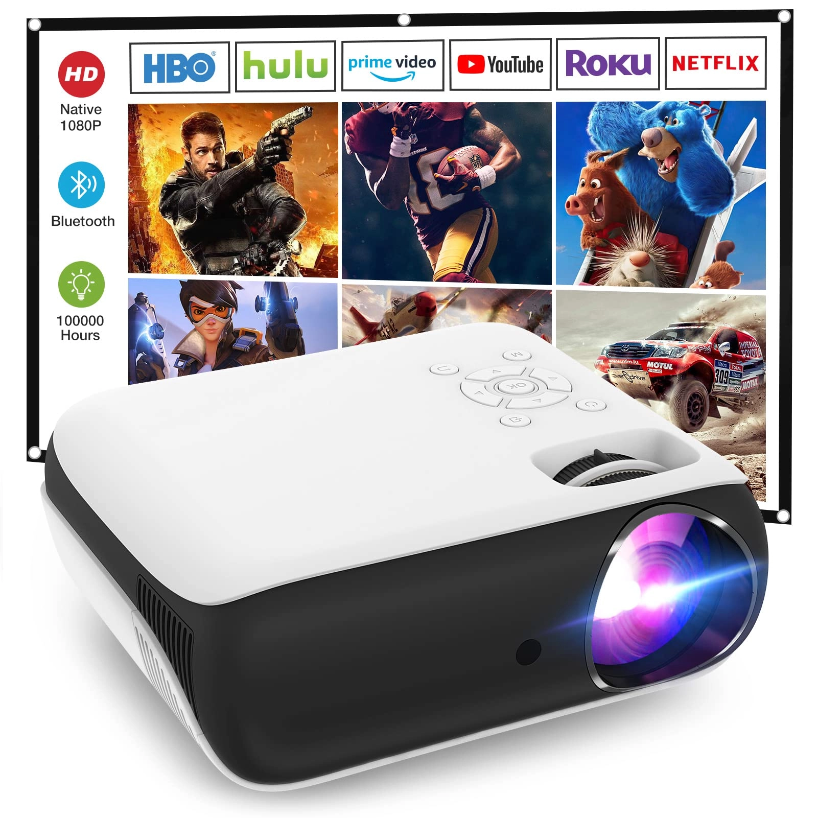 Native 1080P Bluetooth H1 9500L