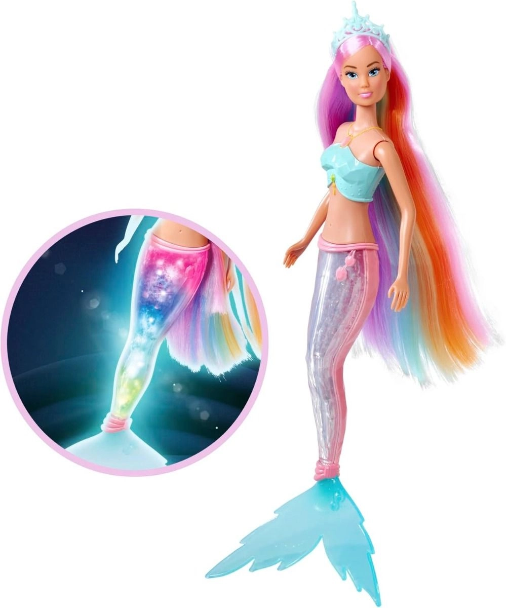 Steffi Love Magic Rainbow Mermaid Doll - 39 cm Ages 3+