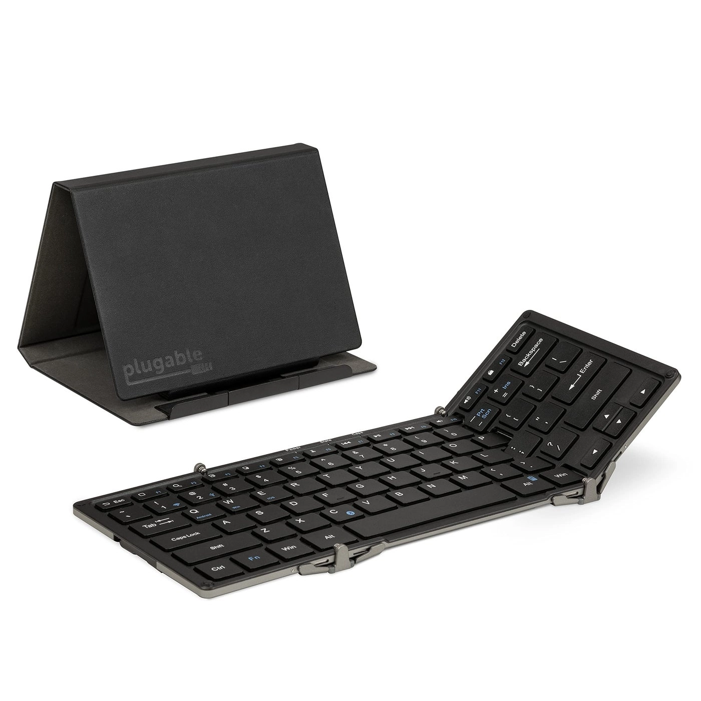 Plugable Foldable Bluetooth Keyboard - Full-Size Multi-Device Wireless