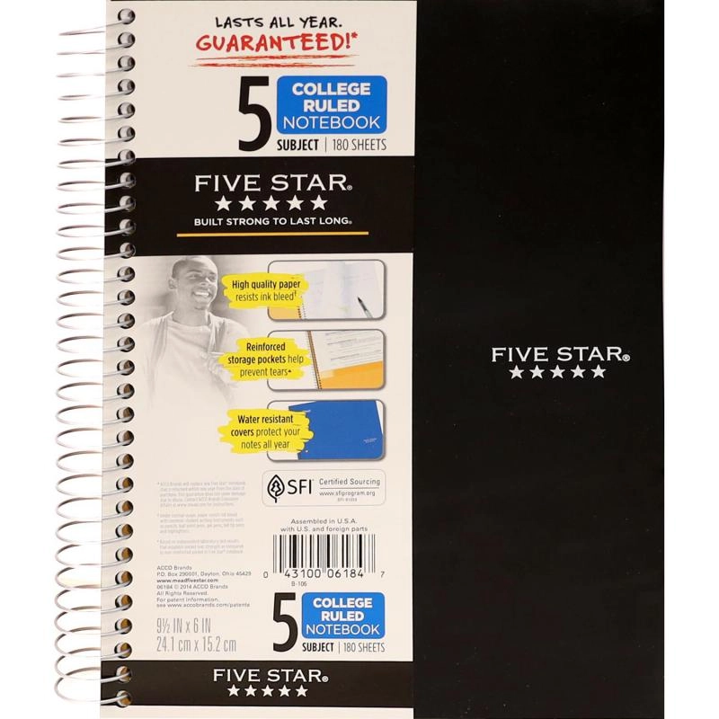 Notebook 8.5 X 11 Spiral - Grid 100 Sheets