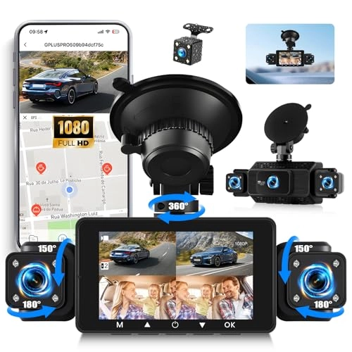 4 Channel Mirror Dashcam - 1080p