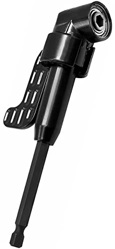 105 Degree Right Angle Drill Adapter - Black 1/4" Hex