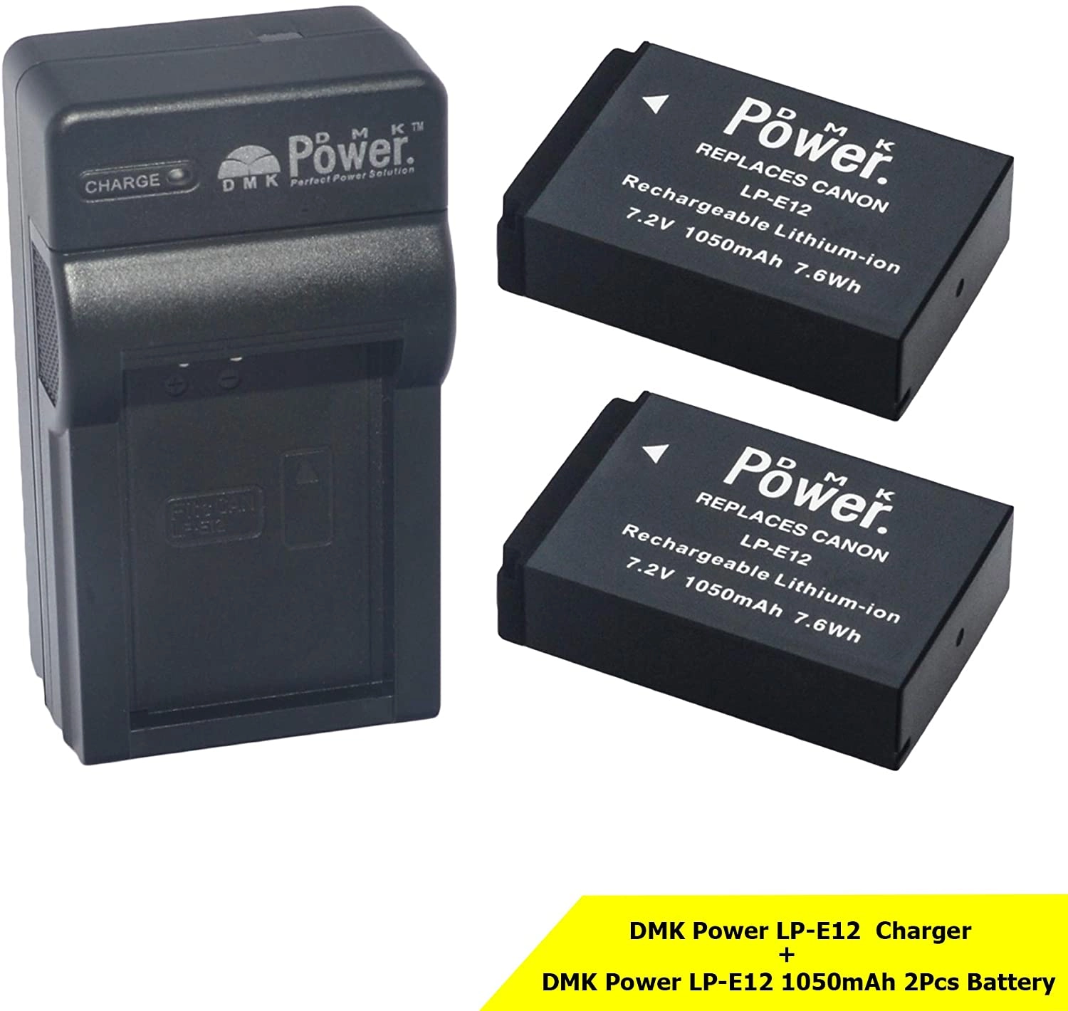 DMK LP-E12 - 2-Pack + TC600E