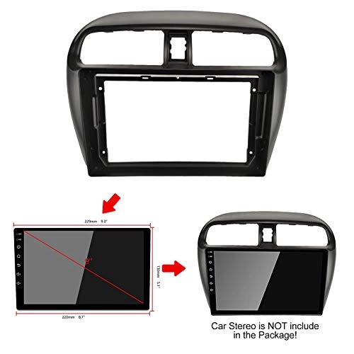 2Din Car DVD Frame - 9" for Mitsubishi Attrage/Mirage/spacestar 2012-2019