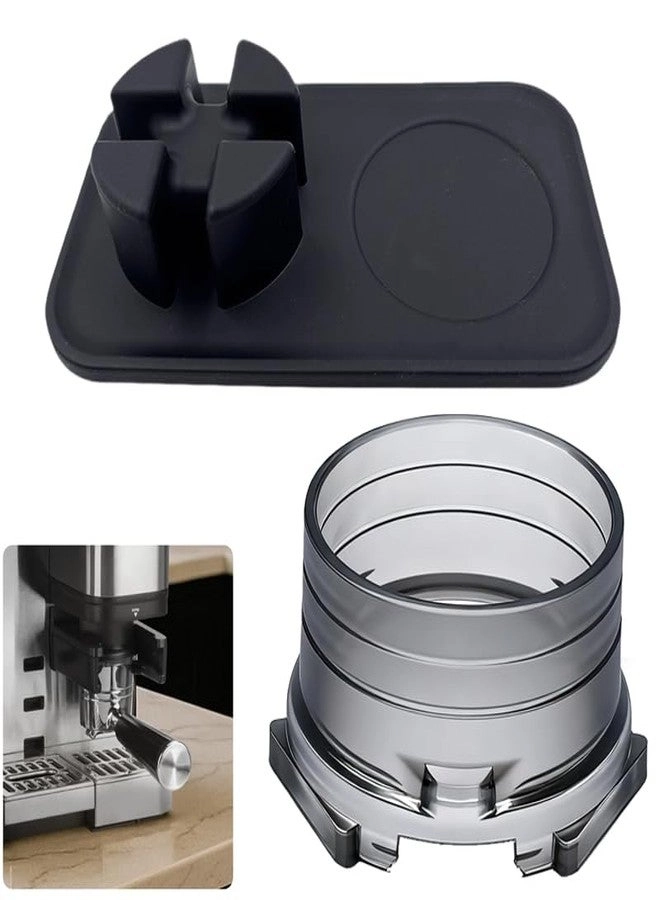MFRHYLOEE Portafilter Funnel + Tamping Mat