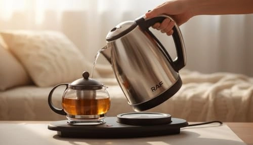 Kettle with Glass Teapot Set