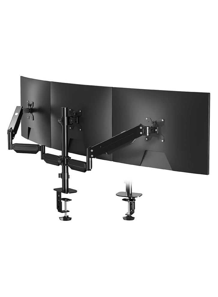 Triple Monitor Stand - Three 17-27 inch 75x75mm or 100x100mm