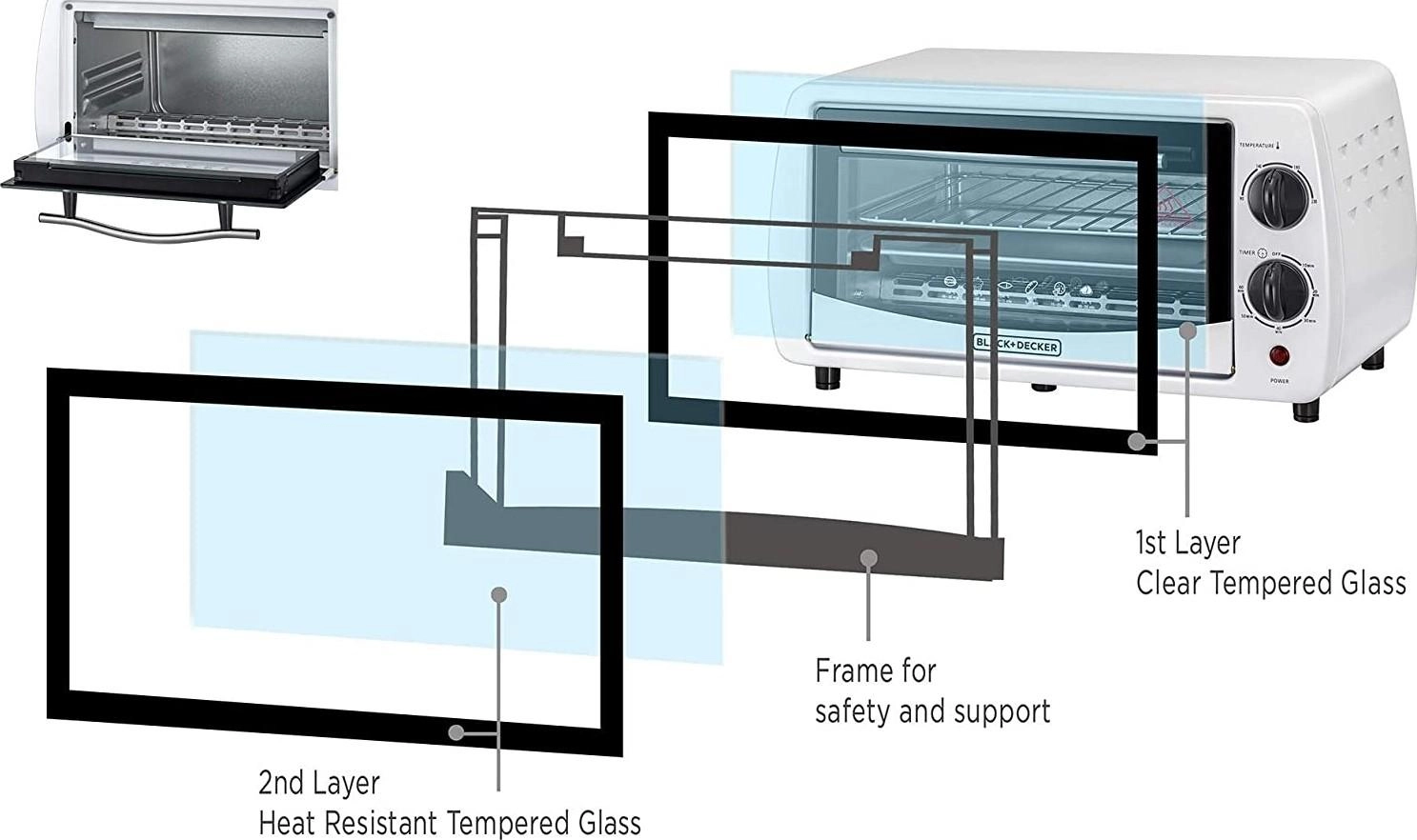 Black & Decker BD-TRO9DG-B5 - 9 Liters