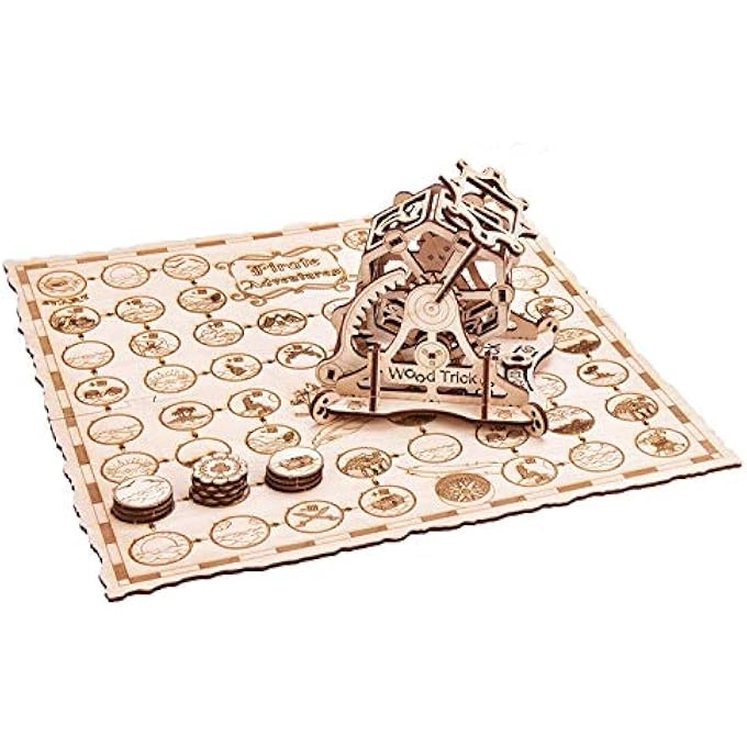 WoodTrick Wheel of Fortune - Pirate Adventure 3D Wooden ECO