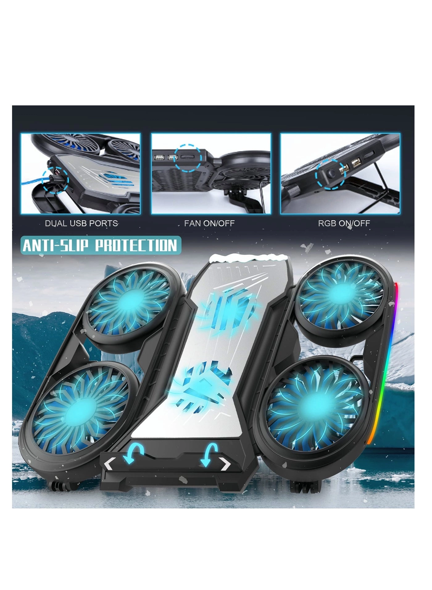 Folding Laptop Cooling Pad