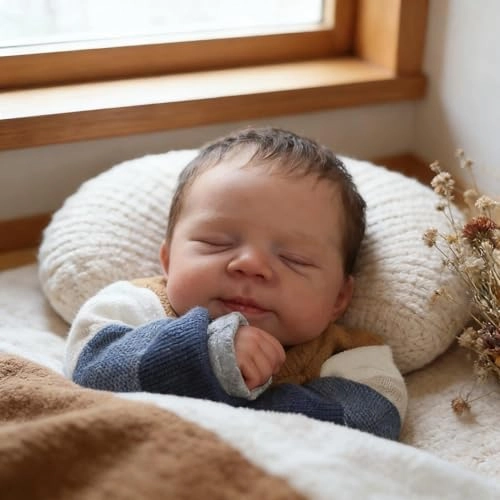 Reborn Baby Doll - 18 Inch Silicone Girl Sleeping Ages 3+