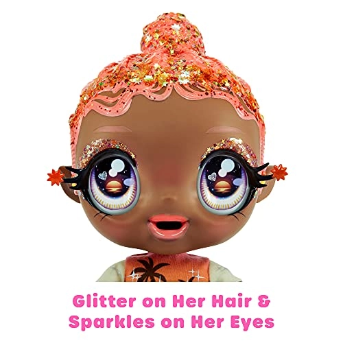Solana Sunburst Baby Doll - Glitter Pink Hair 3 Color Changes Ages 3-5+