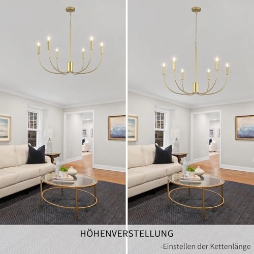 Chandelier - 73 cm to 213 cm