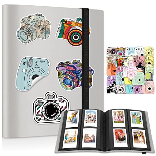 Mini Photo Album - Compatible with photos taken by Fujifilm Instax Mini 11 9 8+ 8 90 70 26 25 7s 50s Camera, Instax Share SP-2 / SP-1 Printer, Polaroid Snap / Snap Touch / PIC-300 Camera / ZIP Printer, Kodak Mini SHOT / Printomatic Camera / Mini / Mini 2 HD Printer, Prynt Pocket Printer, credit cards, name cards and so on.