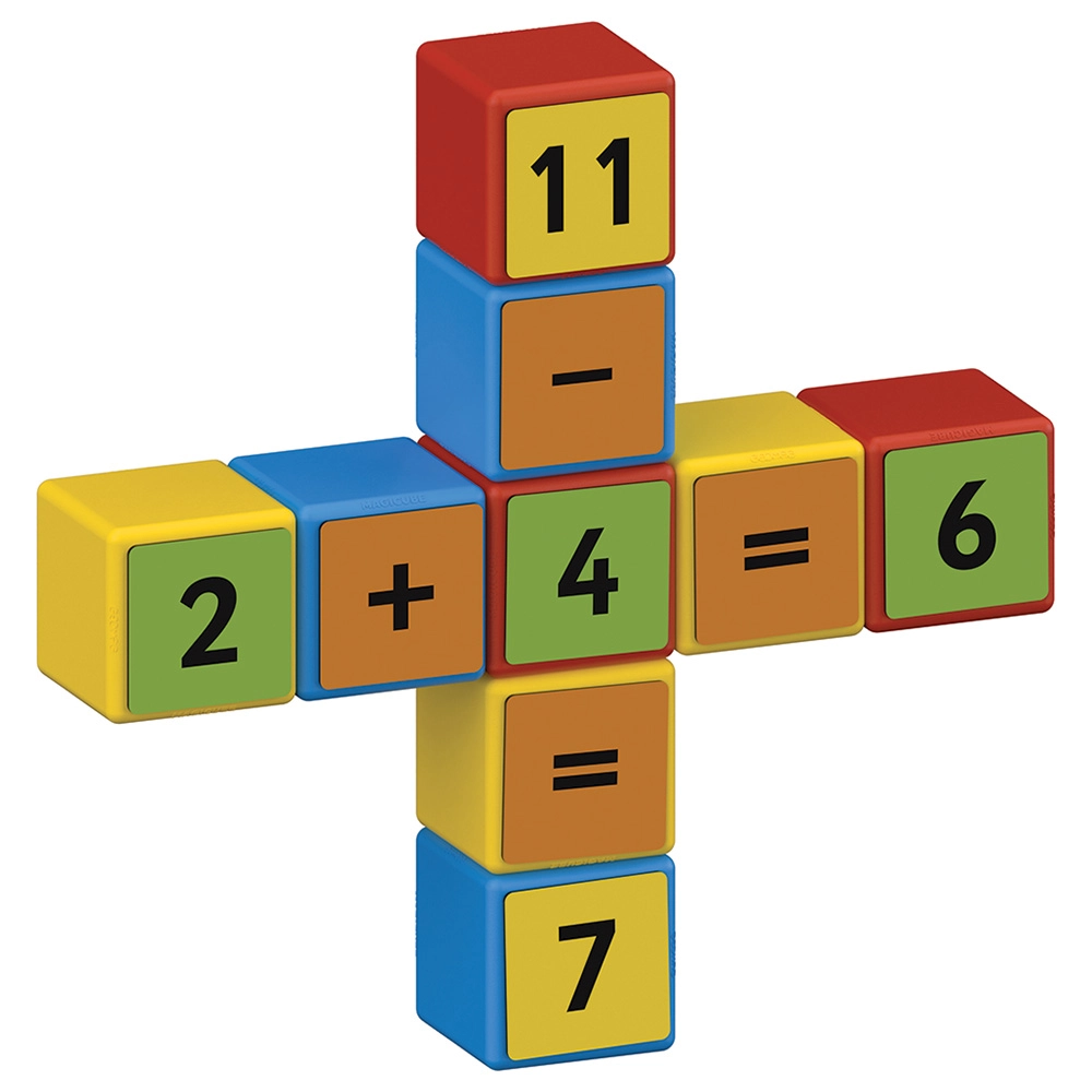 Magicube Math Building And Clips - 55 pcs