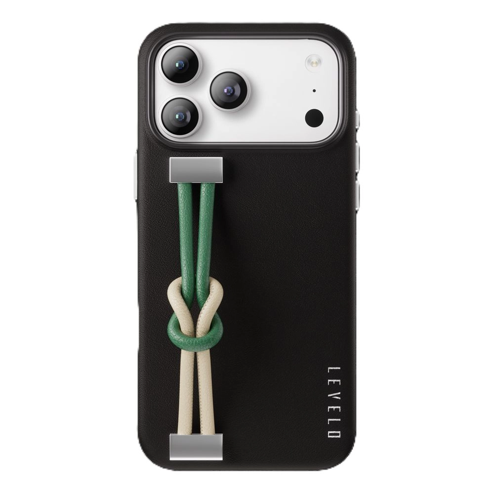 LEVELO Polaris PU Leather Case for Apple iPhone 17 Pro Max