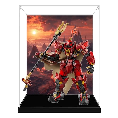 Acrylic Display Box for LEGO 71846 Flaming Knight Mech Model - Acrylic