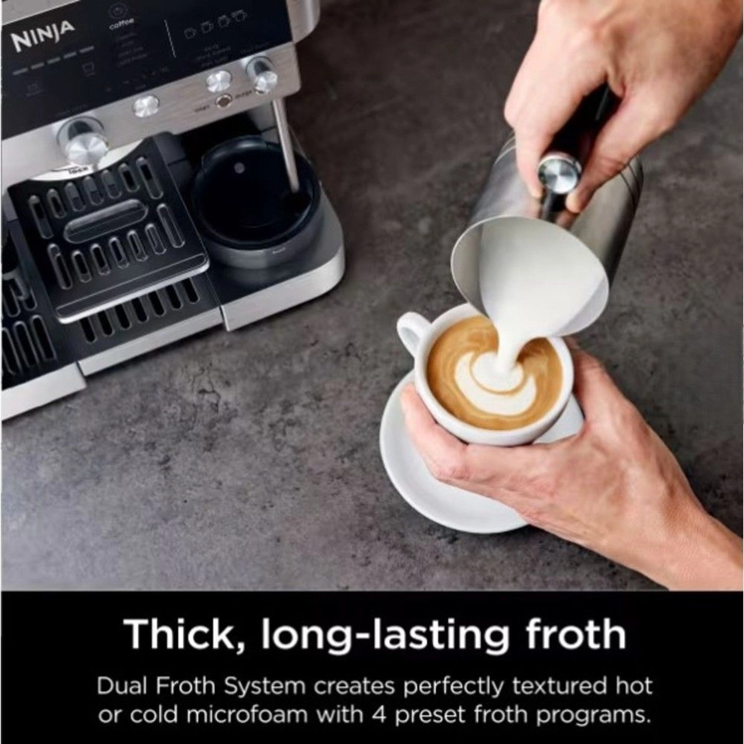 Luxe Premier - 3-in-1 integrated grinder frother