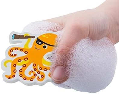 Foam Bath Toy - 10pcs Shark Blue