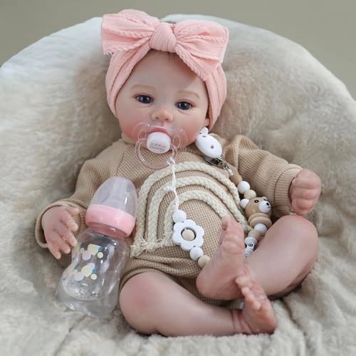 Reborn Baby Doll - 18 Inch Weighted Cloth Body Girl Ages 3+