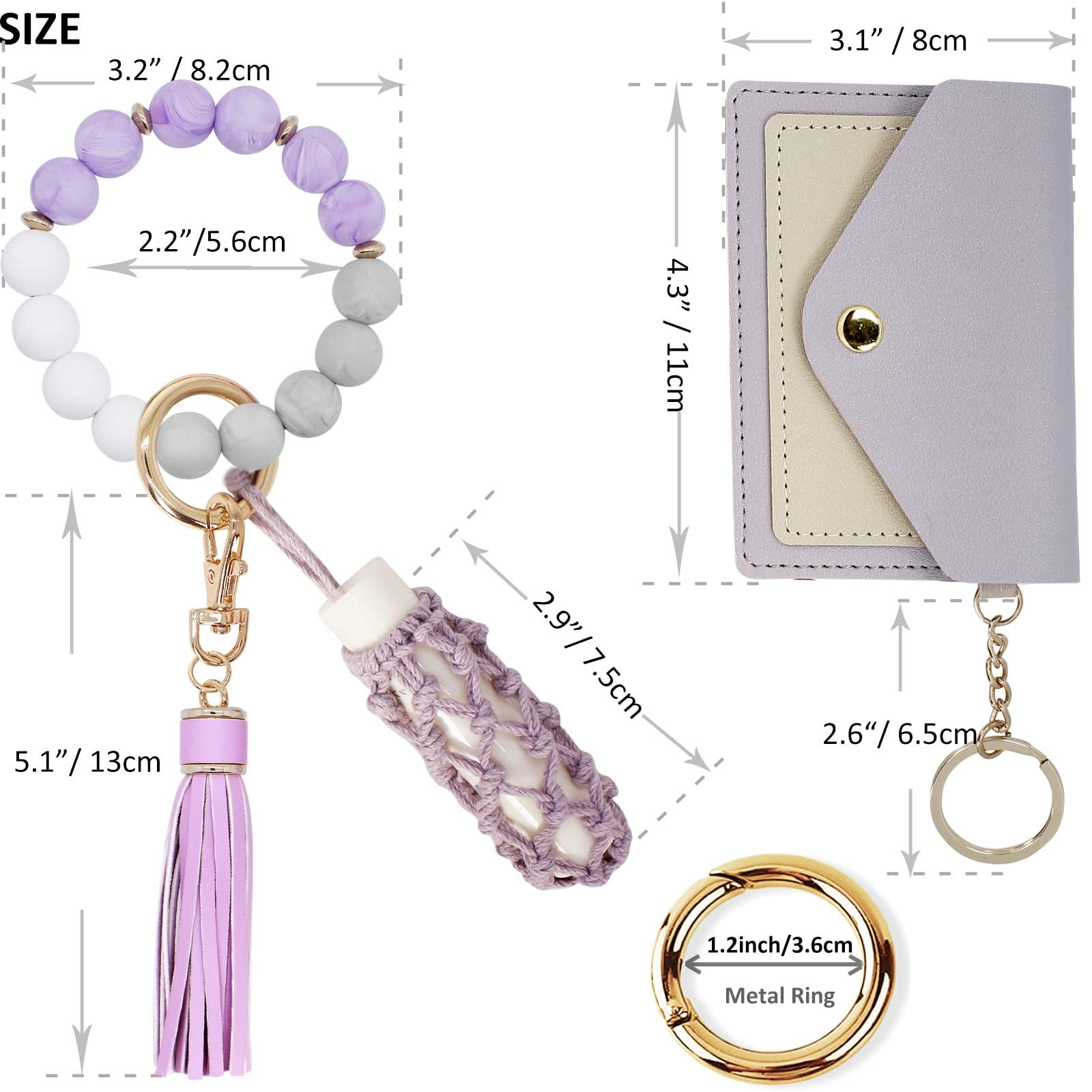 Silicone Key Ring Bracelet - Car