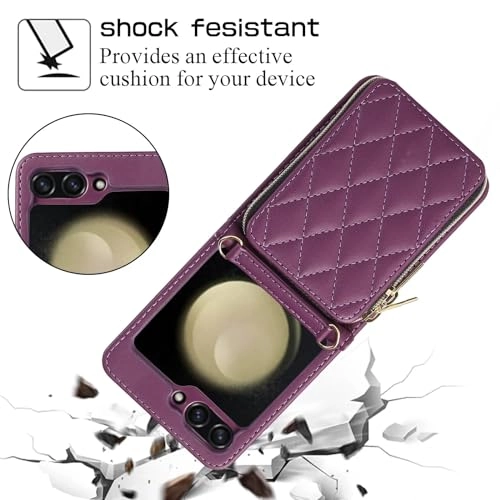 Miagon Folio Case for Samsung Galaxy Z Flip 5