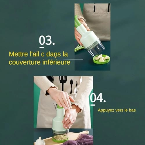 Garlic Chopper - ABS Multicolored