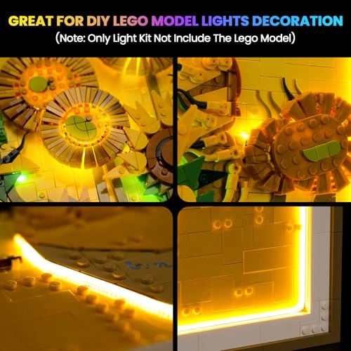 Led Light Kit - Compatible with Lego Sunflowers 31215