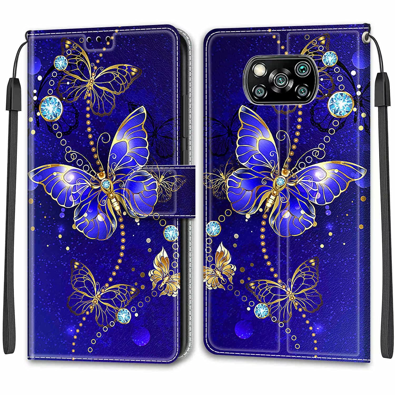 Wallet Case for Xiaomi POCO X3 NFC - Faux Leather, Thermoplastic Polyurethane