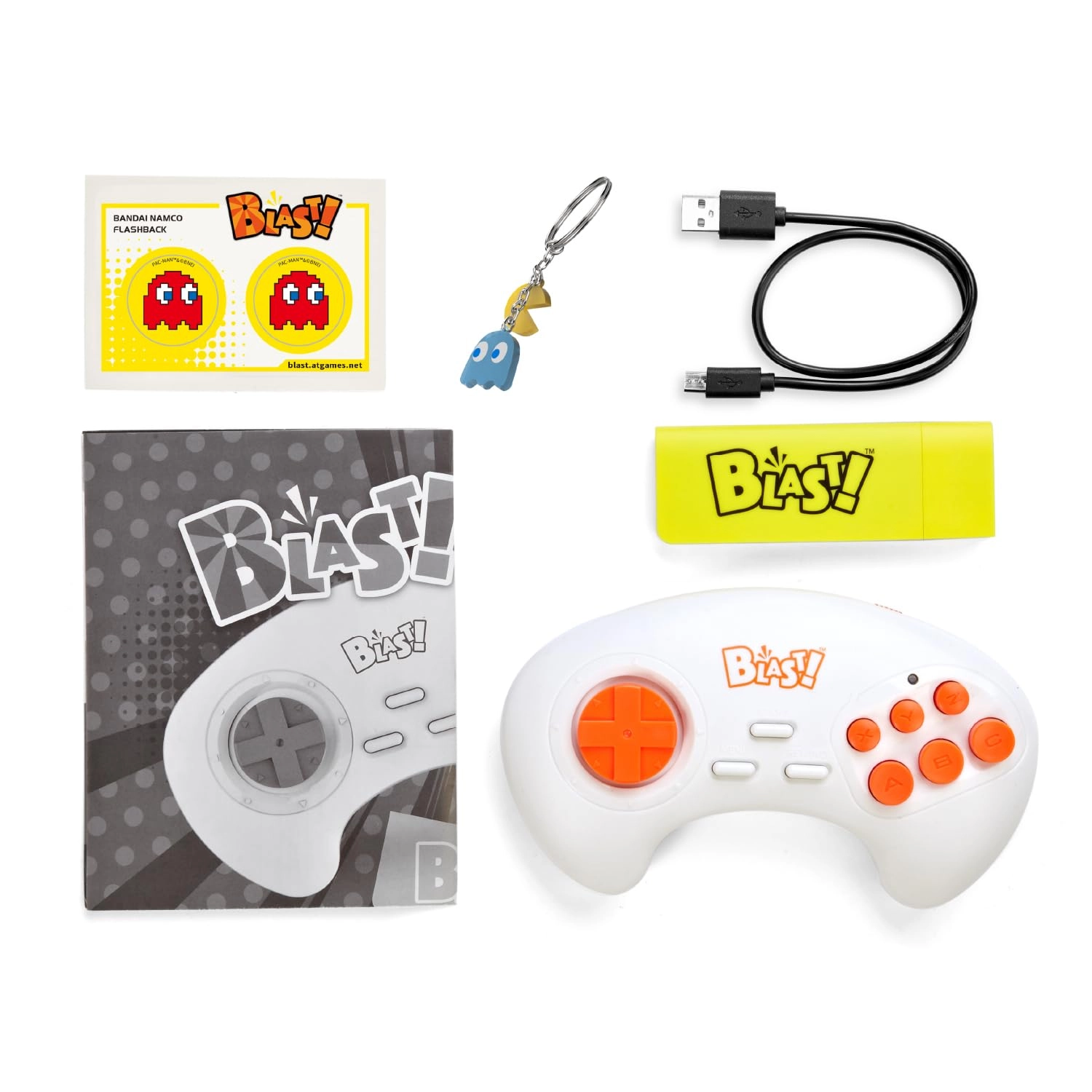 Bandai Namco Flashback Blast - 8 Built-In Games 720p HD Wireless Controller