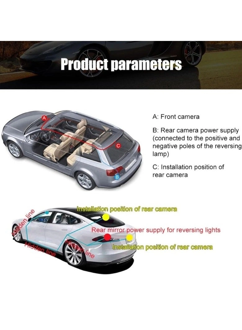 Car DVR 3 Cameras - 1080P