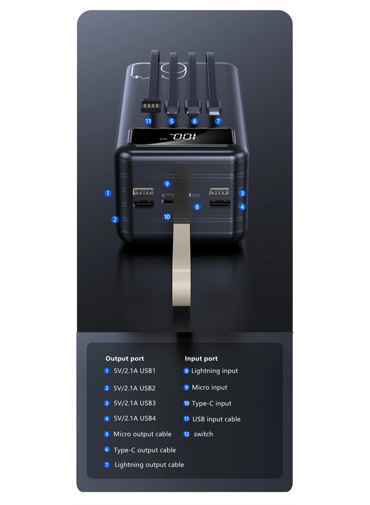 Power bank - 60000 mAh
