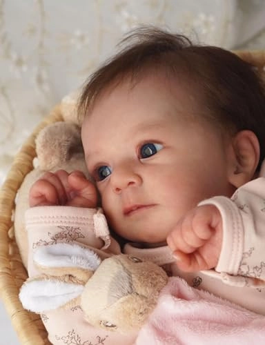 Reborn Baby Doll - 18 Inch Vinyl Girl Blonde Blue Eyes Ages 3+